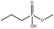 Propylphosphonic acid hydrogen methyl ester Struktur