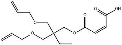 2,2-bis[(allyloxy)methyl]butyl hydrogen maleate  Struktur