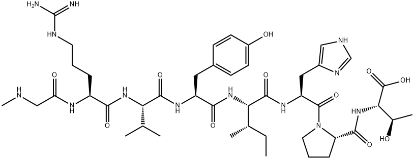 (SAR1,THR8)-ANGIOTENSIN II Struktur