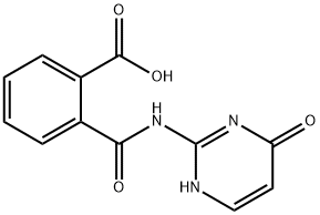 Benzoic acid, 2-[[(1,4-dihydro-4-oxo-2-pyrimidinyl)amino]carbonyl]- (9CI) Struktur