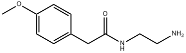 N-(2-aminoethyl)-2-(4-methoxyphenyl)acetamide Struktur