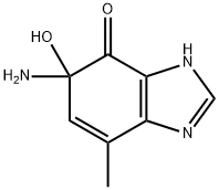 4H-Benzimidazol-4-one,  5-amino-1,5-dihydro-5-hydroxy-7-methyl-  (9CI) Struktur