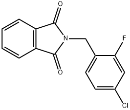 N-(4-CHLORO-2-FLUOROBENZYL)PHTHALIMIDE Struktur