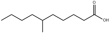 6-methyldecanoic acid Struktur