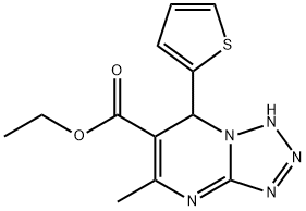 ETHYL 5-METHYL-7-(2-THIENYL)-4,7-DIHYDROTETRAZOLO[1,5-A]PYRIMIDINE-6-CARBOXYLATE Struktur