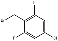 4-CHLORO-2,6-DIFLUOROBENZYL BROMIDE Struktur