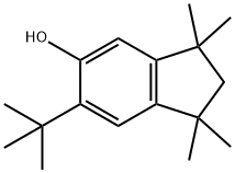 6-(tert-butyl)-1,1,3,3-tetramethylindan-5-ol Struktur