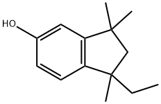 1-ethyl-1,3,3-trimethylindan-5-ol Struktur