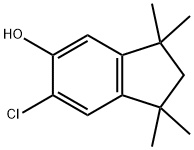 6-chloro-1,1,3,3-tetramethylindan-5-ol Struktur