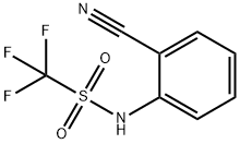 Methanesulfonamide,  N-(2-cyanophenyl)-1,1,1-trifluoro- Struktur