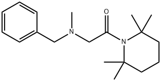 1-(N-Benzyl-N-methylglycyl)-2,2,6,6-tetramethylpiperidine Struktur