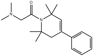 1,2,3,6-Tetrahydro-1-(N,N-dimethylglycyl)-4-phenyl-2,2,6,6-tetramethylpyridine Struktur