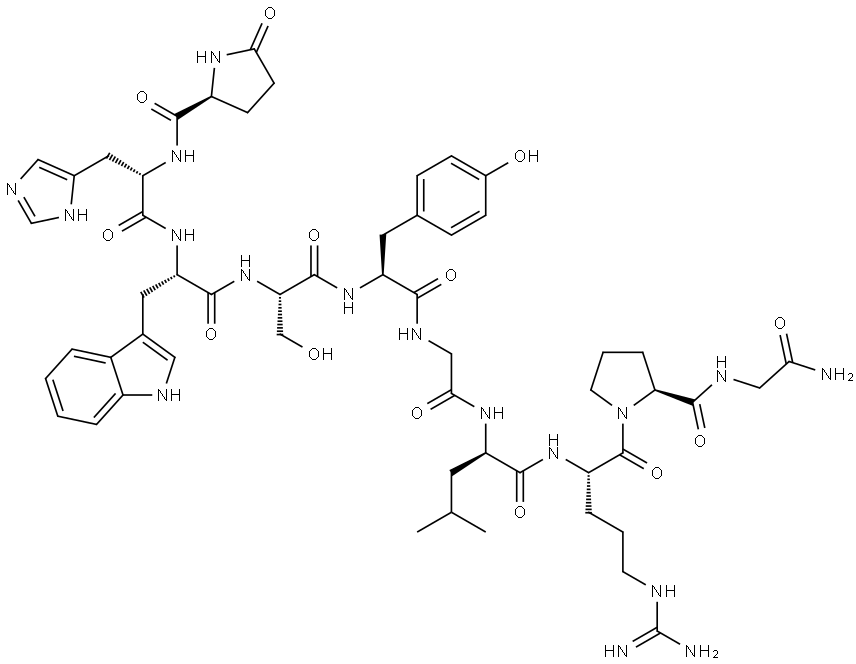 (D-LEU7)-LHRH Struktur