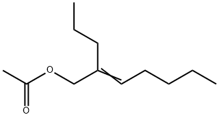 2-propyl-2-heptenyl acetate Struktur