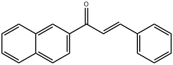 trans-1-(2-naphthyl)-3-phenyl-2-propen-1-one Struktur