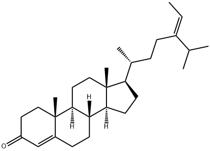 (24E)-Stigmasta-4,24(28)-dien-3-one Struktur