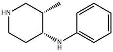 (3S,4R)-3-METHYL-4-N-PHENYLAMINO-PIPERIDINE Struktur