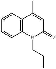 2(1H)-Quinolinethione,  4-methyl-1-propyl- Struktur