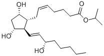 9ALPHA, 11ALPHA, 15S-TRIHYDROXY-PROSTA-5Z, 13E-DIEN-1-OIC ACID, ISOPROPYL ESTER Struktur