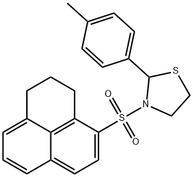 Thiazolidine, 3-[(2,3-dihydro-1H-phenalen-4-yl)sulfonyl]-2-(4-methylphenyl)- (9CI) Struktur