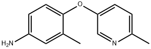 3-METHYL-4-(6-METHYL-PYRIDIN-3-YLOXY)-PHENYLAMINE Struktur