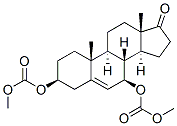 Androst-5-en-17-one, 3,7-bis[(methoxycarbonyl)oxy]-, (3beta,7beta)- (9CI) Struktur