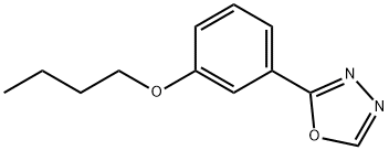 Oxadiazole, 1,3,4-, 2-(m-butoxyphenyl)-, Struktur