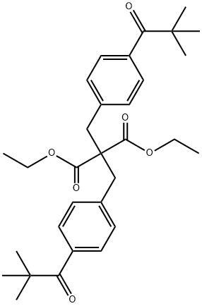 DIETHYL BIS(4-PIVALOYLBENZYL)MALONATE Struktur