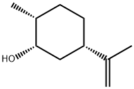 (1S)-2α-Methyl-5α-isopropenylcyclohexane-1α-ol Struktur