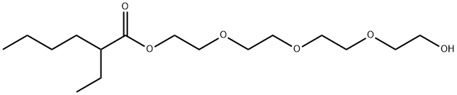 2-[2-[2-(2-hydroxyethoxy)ethoxy]ethoxy]ethyl 2-ethylhexanoate Struktur