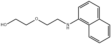 2-[2-(1-naphthylamino)ethoxy]ethanol Struktur