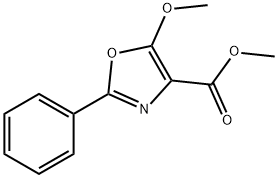 4-Carbomethoxy-5-methoxy-2-phenyl-1,3-oxazole Struktur