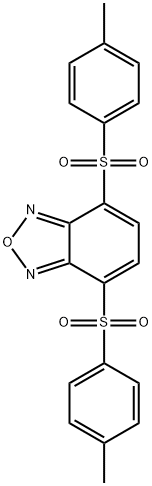 4,7-Bis[(4-methylphenyl)sulfonyl]benzofurazane Struktur