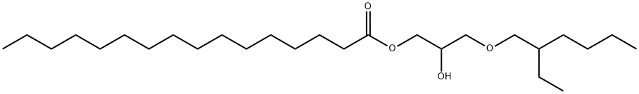 3-[(2-ethylhexyl)oxy]-2-hydroxypropyl palmitate  Struktur