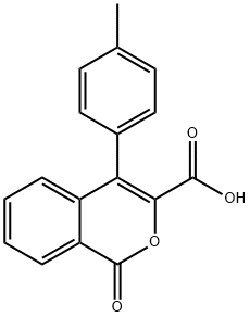 4-(4-methylphenyl)-1-oxo-1H-isochromene-3-carboxylic acid Struktur