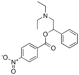 4-Nitrobenzoic acid 1-phenyl-2-(diethylamino)ethyl ester Struktur