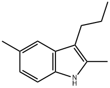 2,5-Dimethyl-3-propyl-1H-indole Struktur