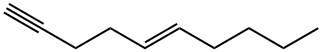 (E)-5-decen-1-yne Struktur