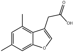 (4,6-DIMETHYL-1-BENZOFURAN-3-YL)ACETIC ACID Struktur