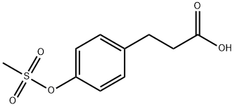 3-(4-METHANESULFONYLOXOPHENYL)-PROPANOIC ACID Struktur