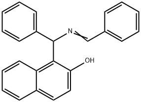 N-Benzylidene-(2-hydroxy-1-naphthyl)benzylamine Struktur