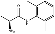 (2S)-N-(2,6-Dimethylphenyl)-2-aminopropanamide Struktur