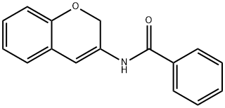 Benzamide, N-2H-1-benzopyran-3-yl- (9CI) Struktur