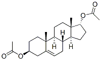 androst-5-ene-3-beta,17-alpha-diol di(acetate) Struktur