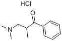 3-DIMETHYLAMINO-2-METHYLPROPIOPHENONE HYDROCHLORIDE, 97 Struktur