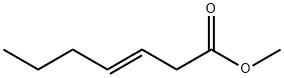 (E)-3-Heptenoic acid methyl ester Struktur