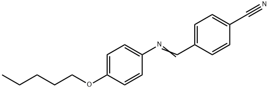 N-(P-CYANOBENZYLIDENE)-P-(PENTYLOXY)ANILINE Struktur