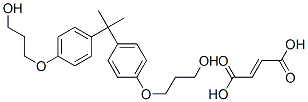 but-2-enedioic acid: 3-[4-[2-[4-(3-hydroxypropoxy)phenyl]propan-2-yl]p henoxy]propan-1-ol Struktur