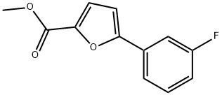 5-(3-FLUOROPHENYL)FURAN-2-CARBOXYLIC ACID METHYL ESTER Struktur