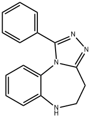 5,6-Dihydro-1-phenyl-4H-[1,2,4]triazolo[4,3-a][1,5]benzodiazepine Struktur